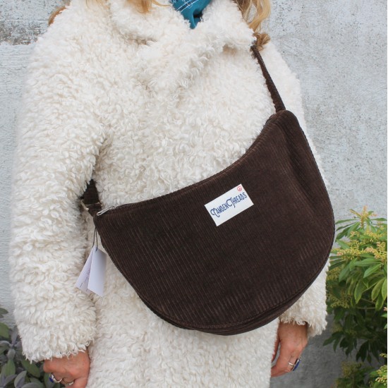 Bobby large brown corduroy 